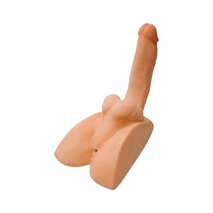 Rock hard cyberskin - masturbador culo con pene erecto