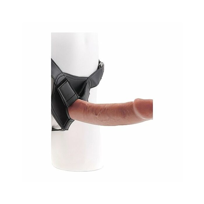 Arnés con pene realístico 23cm - mulato