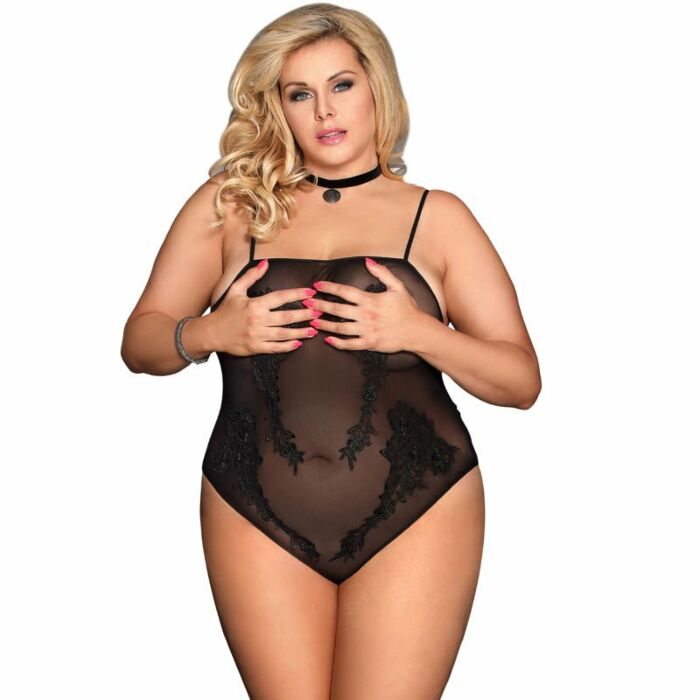 Subblime queen plus teddy bordados florales