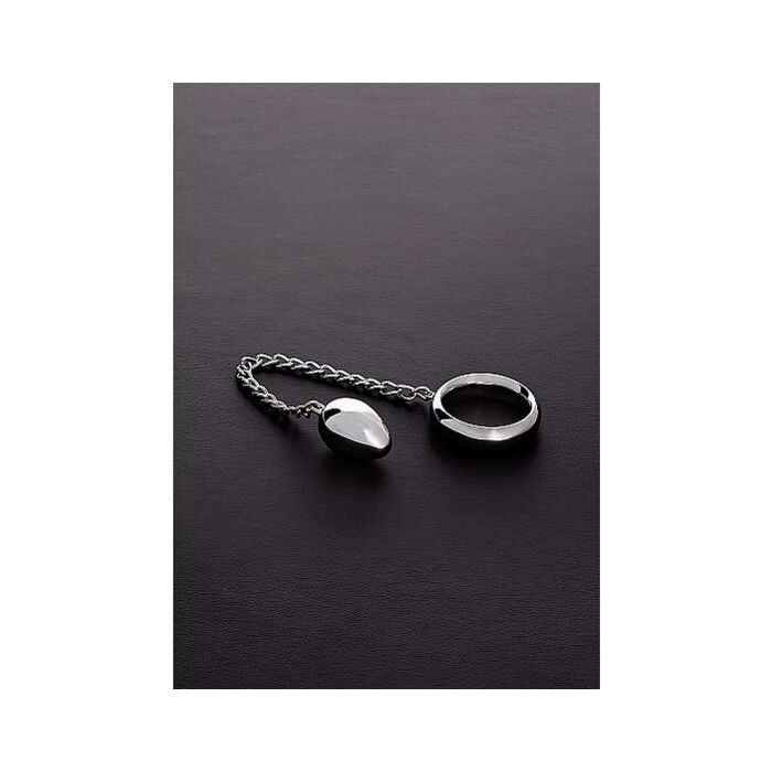 Anillo donut c-ring y huevo anal con cadena (40/40mm)