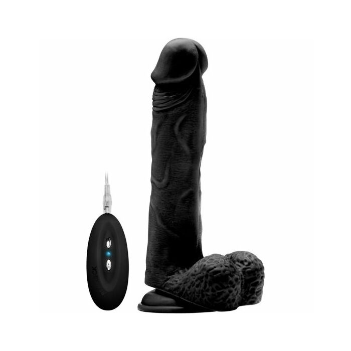 Real rock 004 vibrador 100 realistico negro 235cm