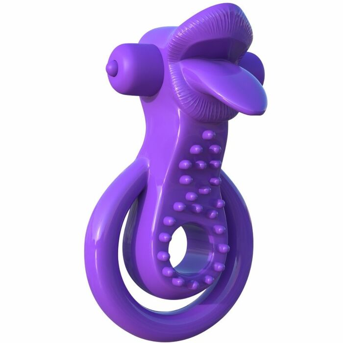 Fantasy c-ring anilla doble con lengua estimulante