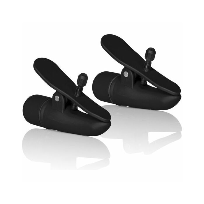 Pinzas para pezones con vibrador negro