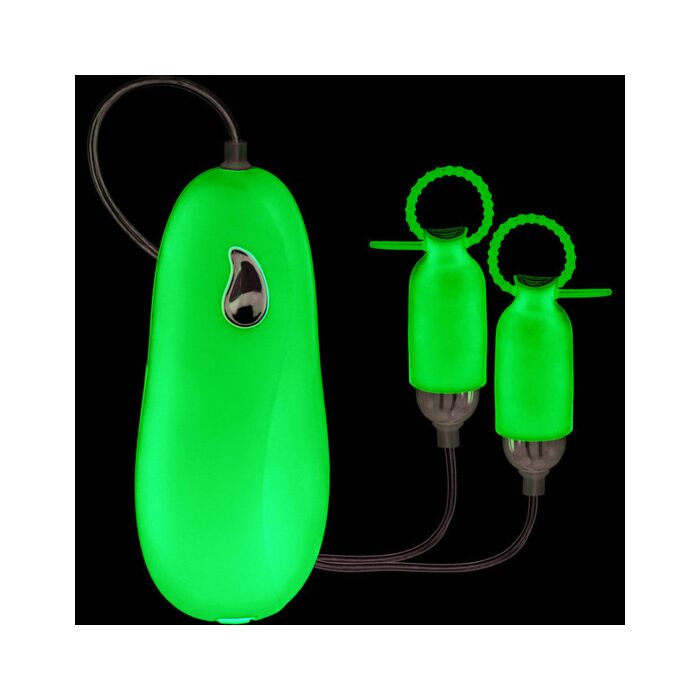 Pinzas para pezones con vibrador rosa