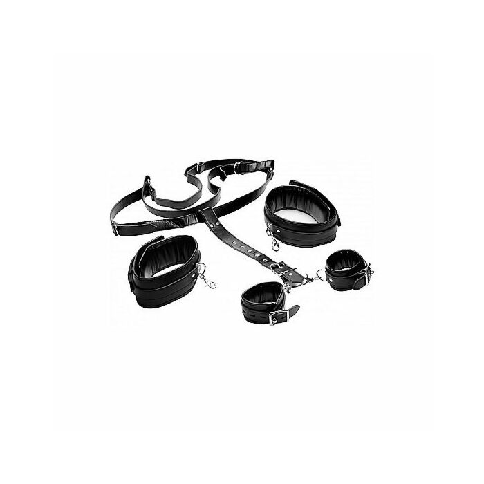 Arnés bdsm con esposas