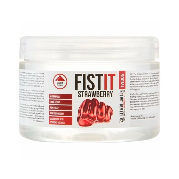 Pharmaquest lubricante anal sabor a fresa fist it 500ml