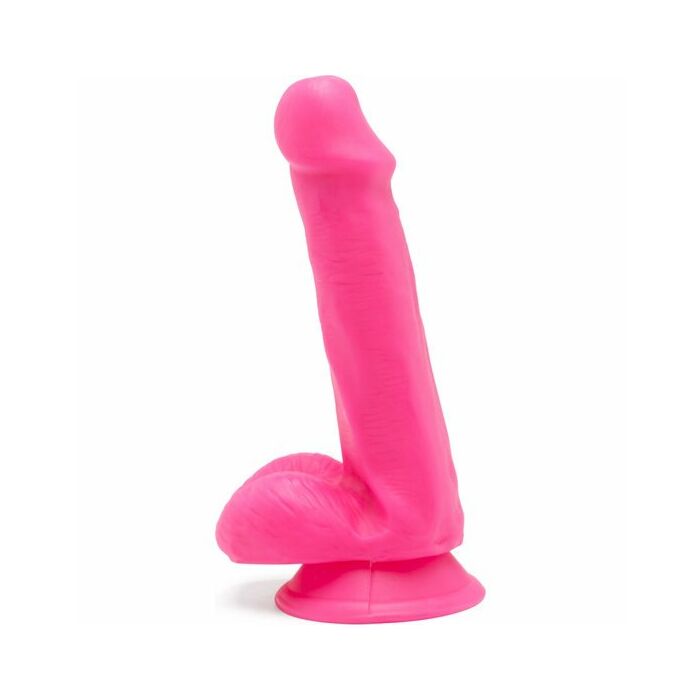 Happy dicks dildo con testículos 15cm - rosa