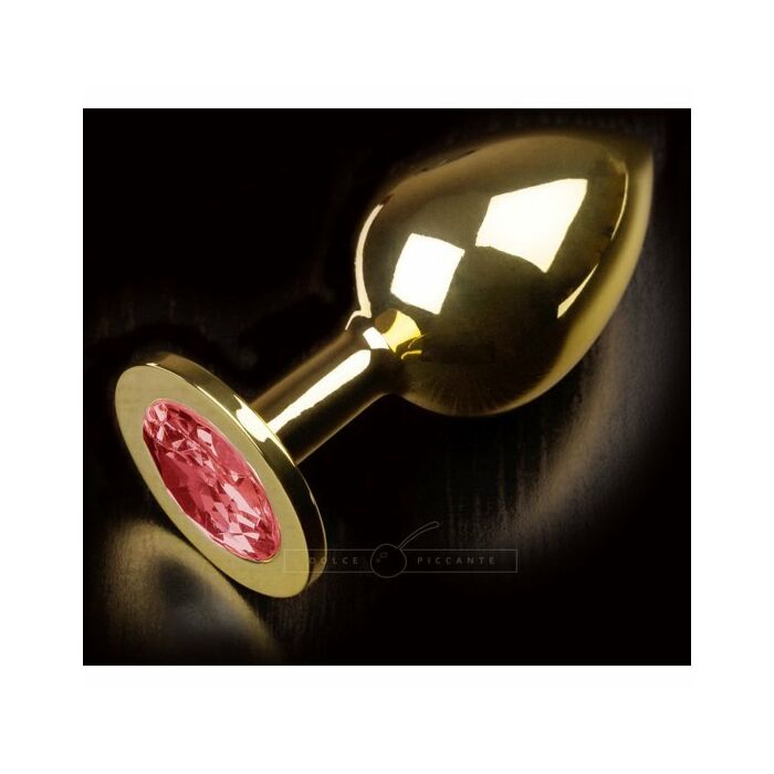 Plug anal jewellery large oro / ruby