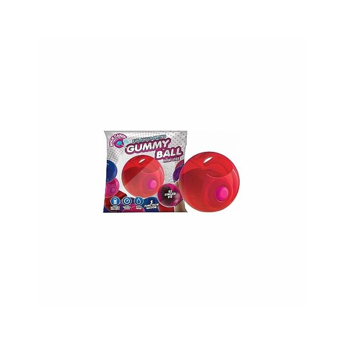 Gummy balls bola vibradora - rojo