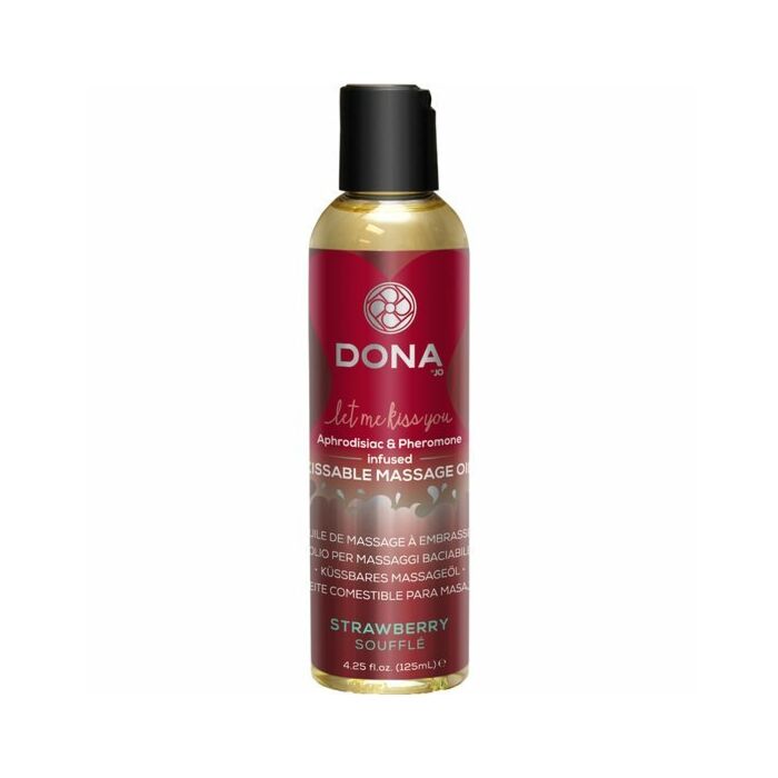 Dona aceite de masaje sabor fresa 120 ml