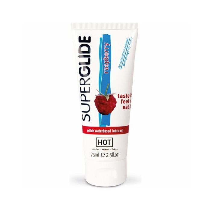 Hot superglide lubricante comestible frambuesa 75ml