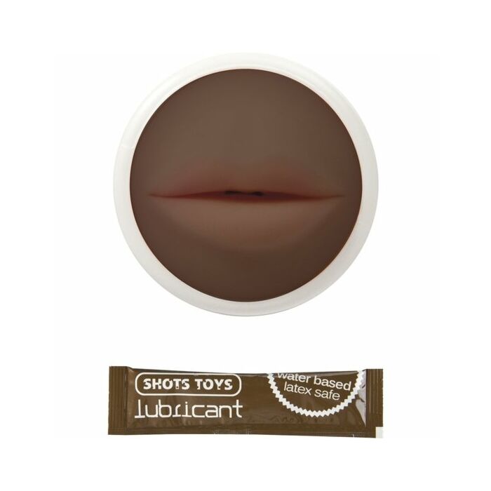 Masturbador masculino forma boca negra