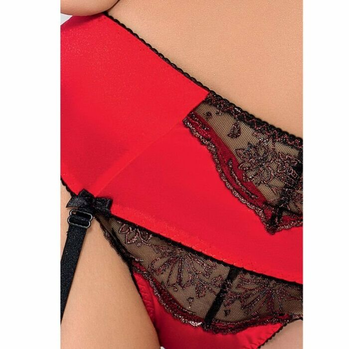 Passion brida set 3pcs rojo s/m
