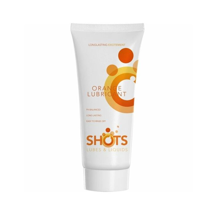 Shotslube lubricante base agua sabor a naranja 100ml