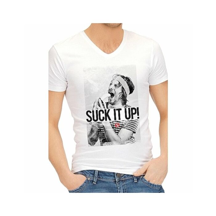 Camiseta divertida suck it up