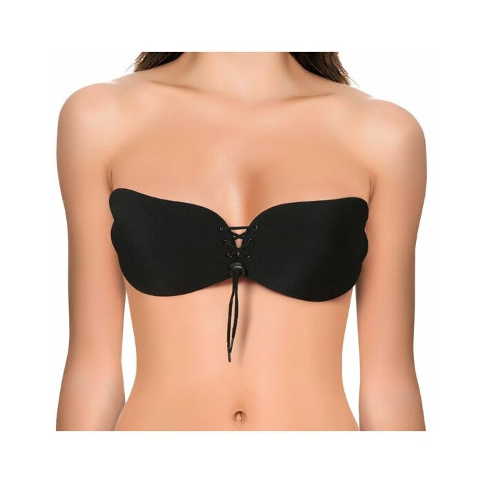 Invisible bra strapless liso autoadhesivo - color negro