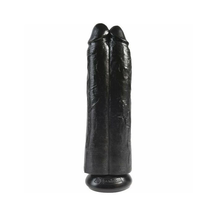 Two cocks one hole 30cm - negro