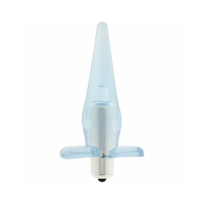Power plug anal vibrador azul