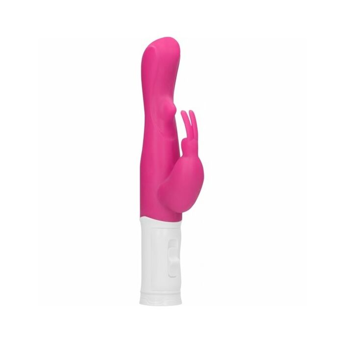 Vibrador rampante conejito con rotación - rosa