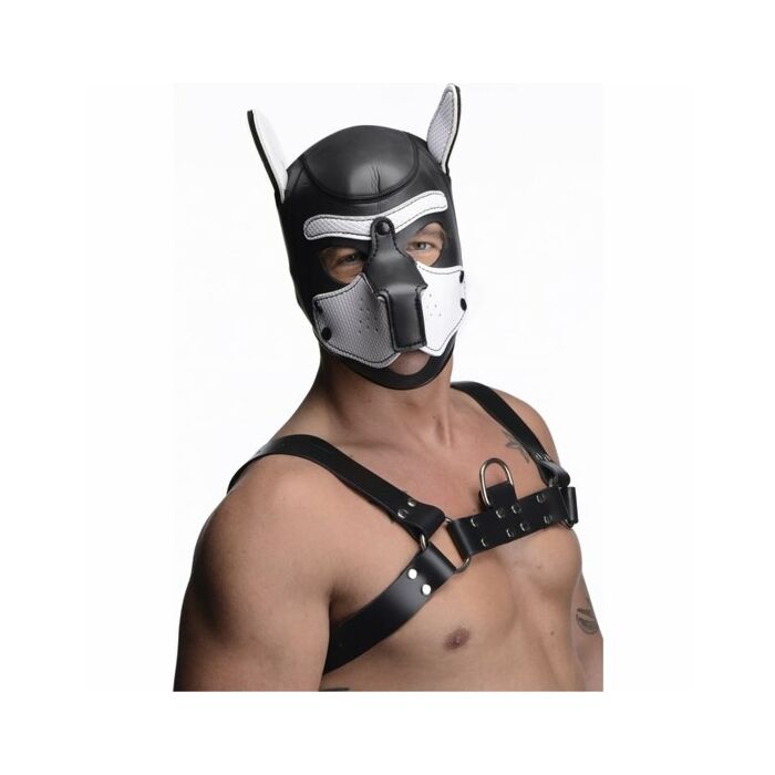 Capucha neopreno spike puppy - negro  y blanco