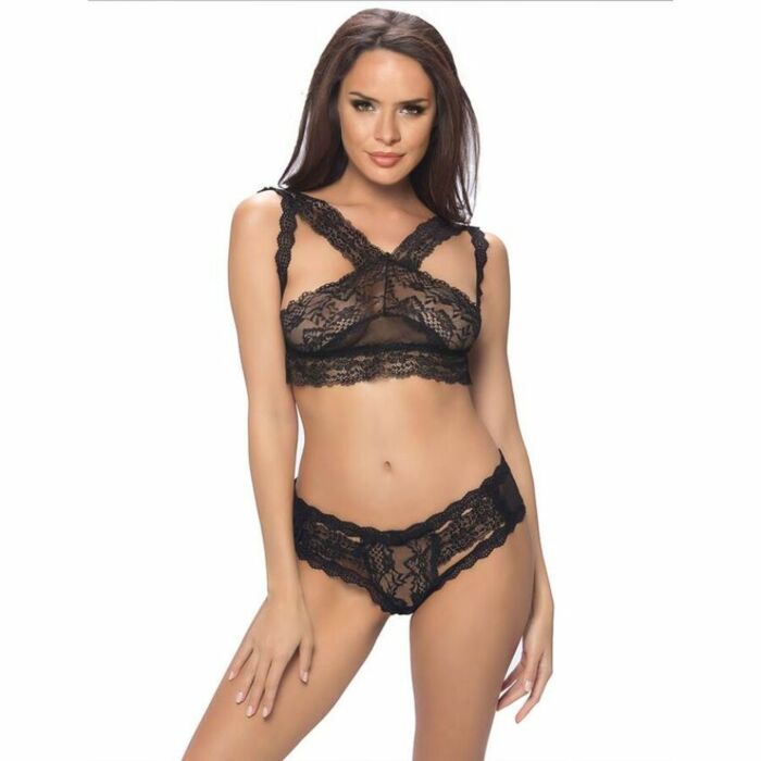Queen lingerie set dos piezas s/m