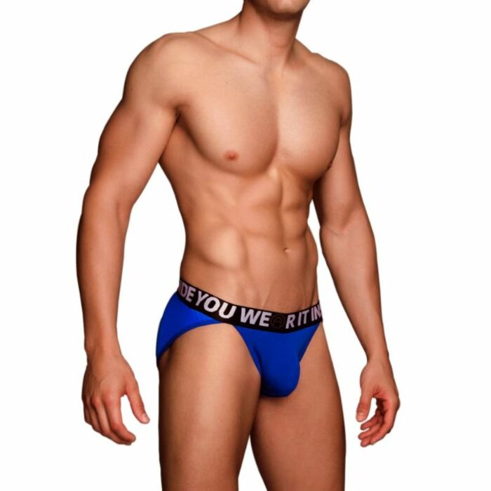 Macho - ms076 calzoncillo deportivo azul talla s