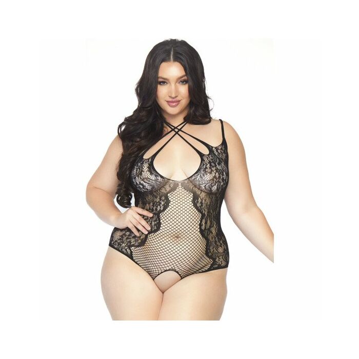 Body Red Crotchless - Tentación Negra