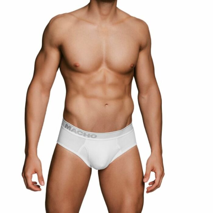 Macho - mc088 calzoncillo blanco talla s
