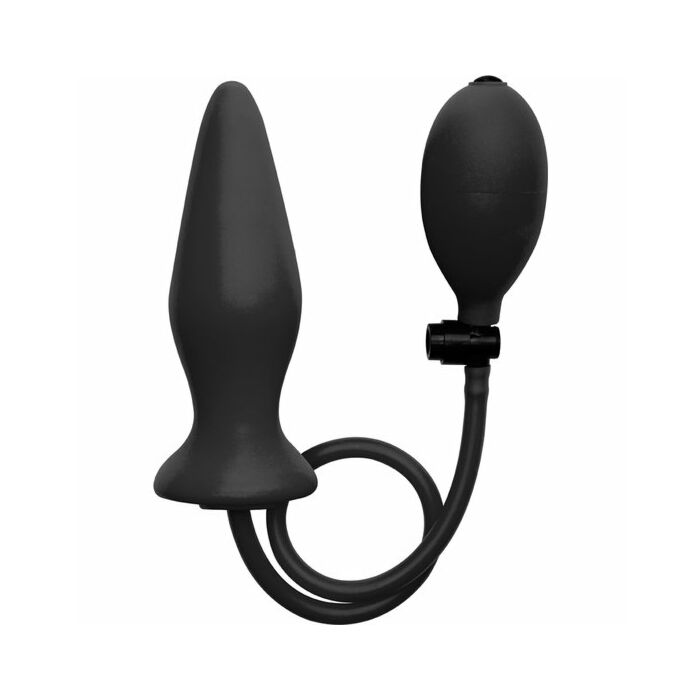 Ouch plug silicona inflable negro