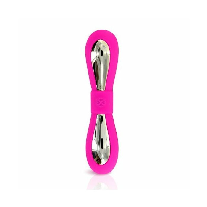 Vibrator pink and gold bowknot 7v