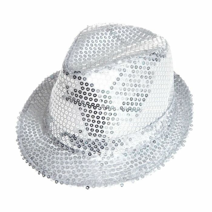 Aliv sombrero con lentejuelas plata