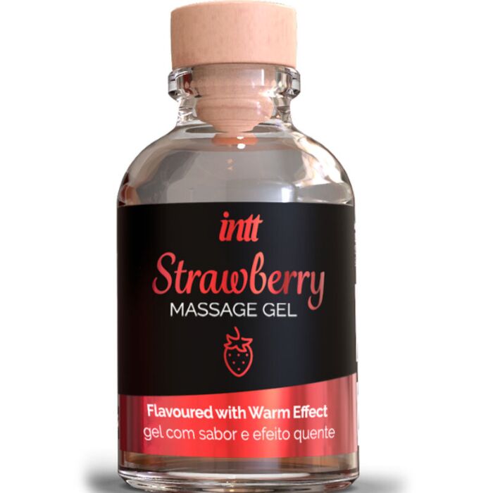 Intt Massage & Oral Sex - Gel de Masaje Sabor a Fresa Efecto Calor 30ml