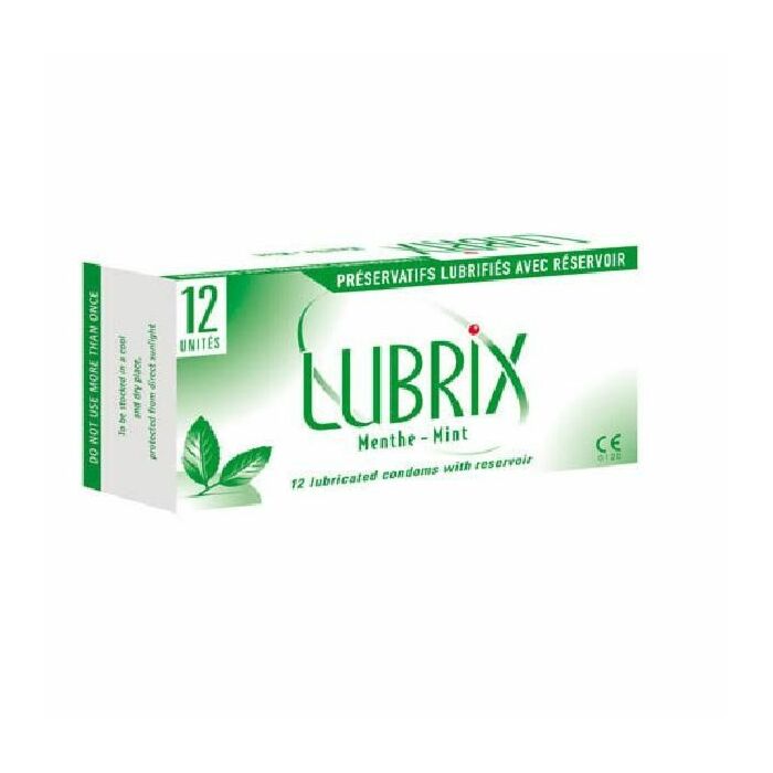 Lubrix caja 12 unidades sabor menta