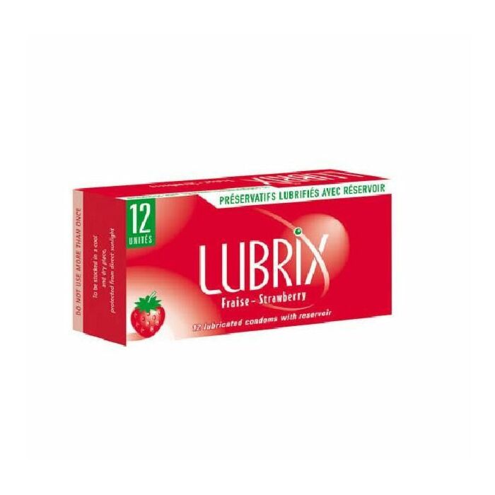Lubrix caja 12 unidades sabor fresa