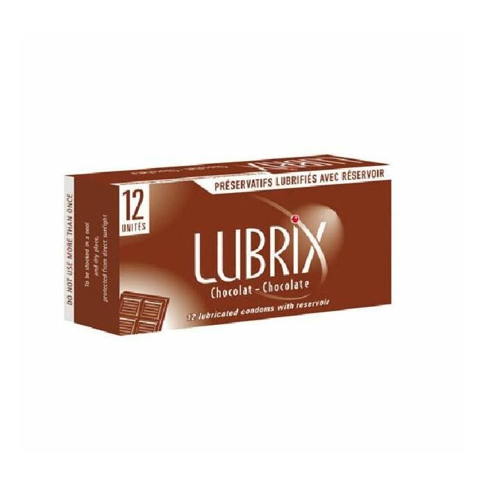 Lubrix caja 12 unidades sabor chocolate
