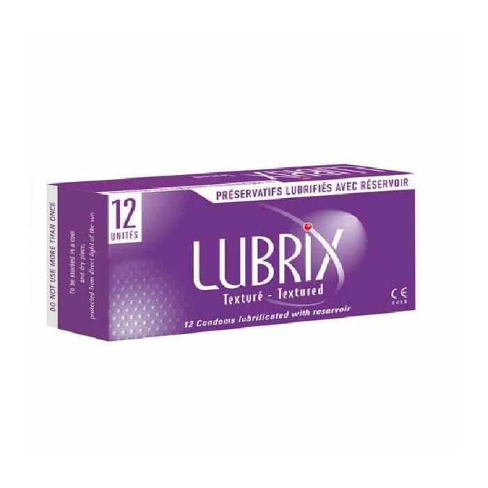 Lubrix caja 12 unidades puntos y estrias