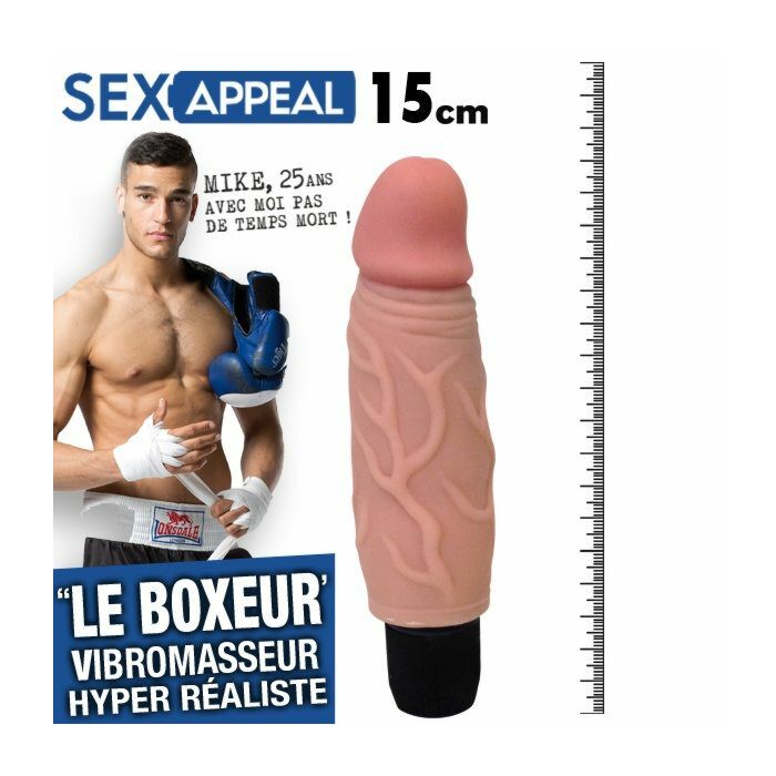 Sex appeal boxeador vibrador realistico 15cm