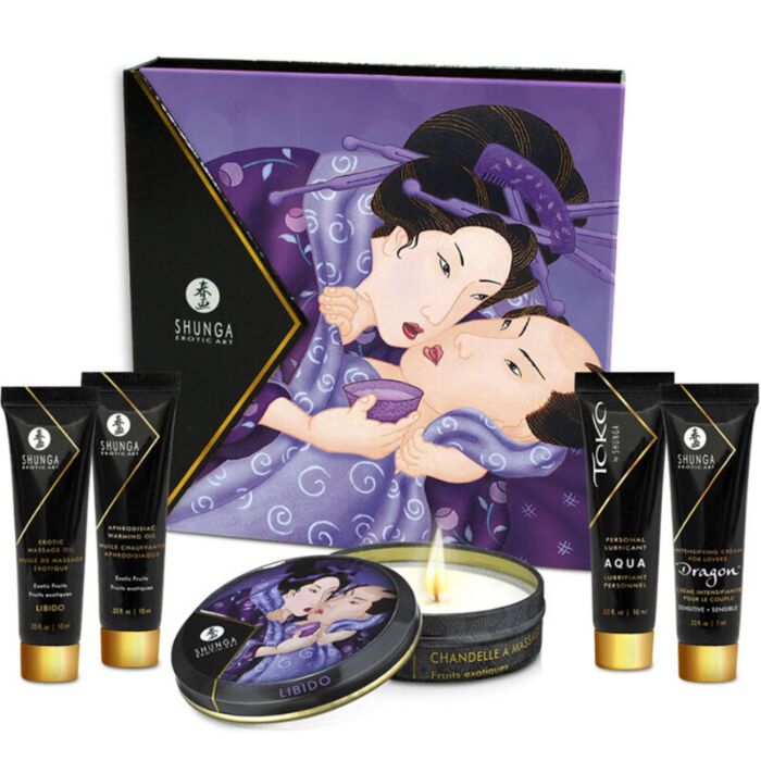 Shunga - Secret Geisha Frutas Exóticas - Set de Masaje Erótico