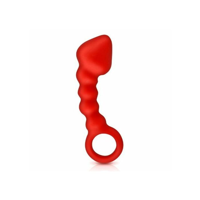 Buttplug asss cork 10 cm p-spot rojo