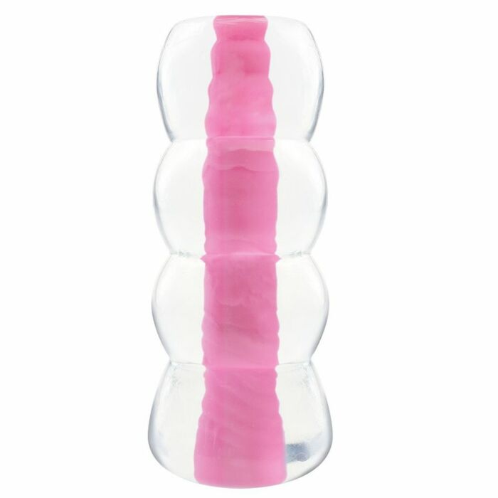 Neon jelly masturbador masculino rosa