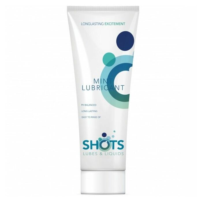 Shotslube lubricante base agua sabor a menta 100ml