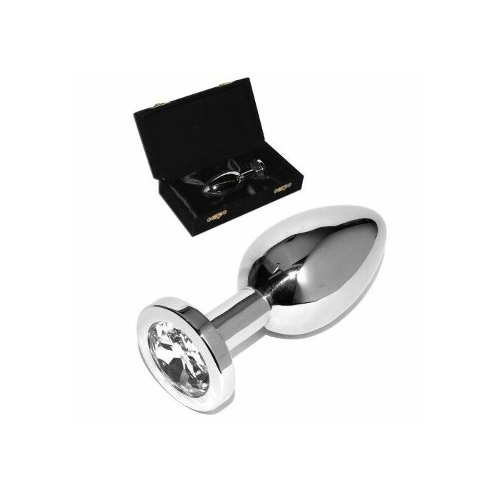Metalhard anal plug diamond transparente small 571cm