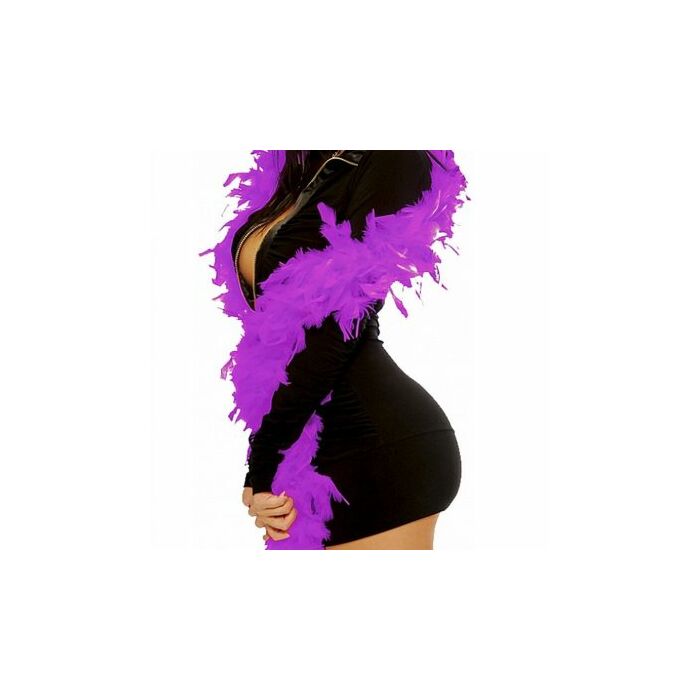 Fetish fantasy boa de plumas purple