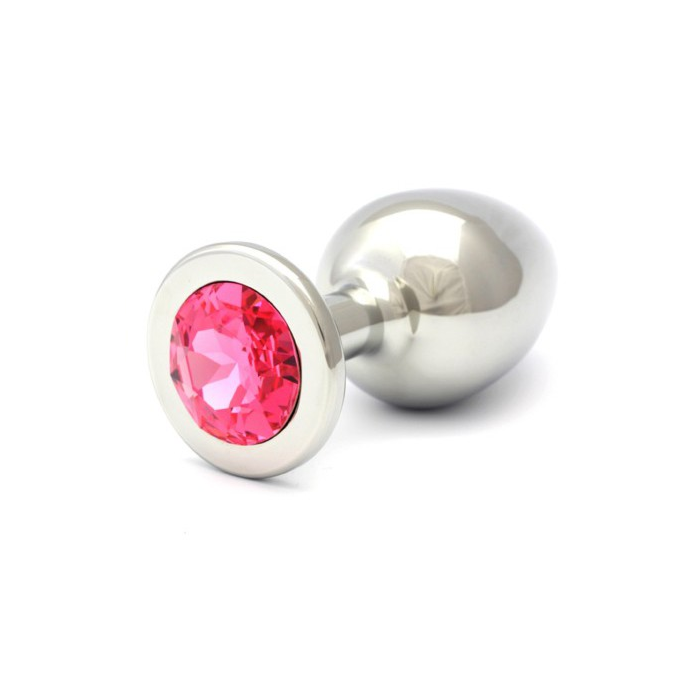 Rosebuds swarovski anal acero 84 x 40 mm cristal rosa