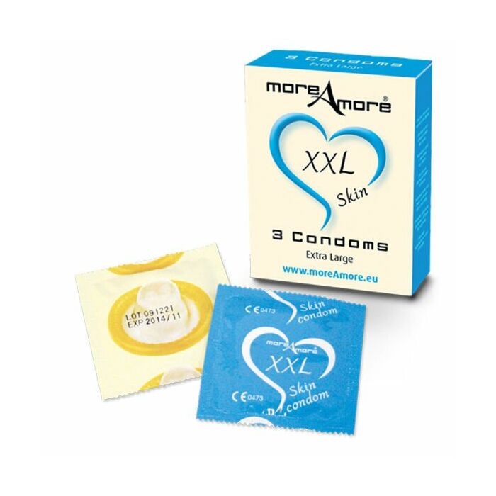 Moreamore condones extra grande 3 uds