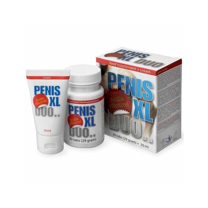 Penis xl duo pack capsulas y crema