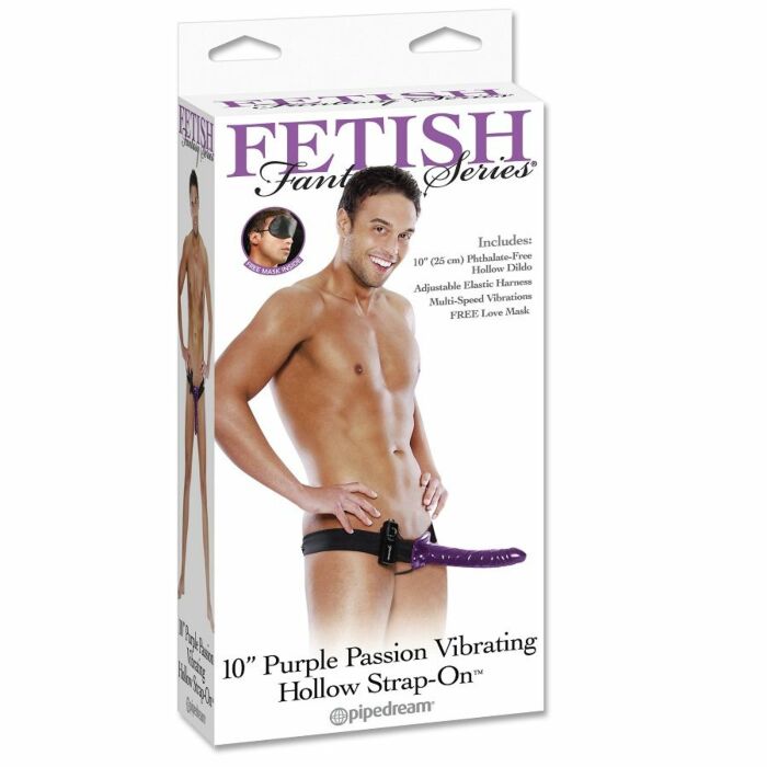 Fetish fantasy arnes hueco con vibracion ajustable lila 234 cm