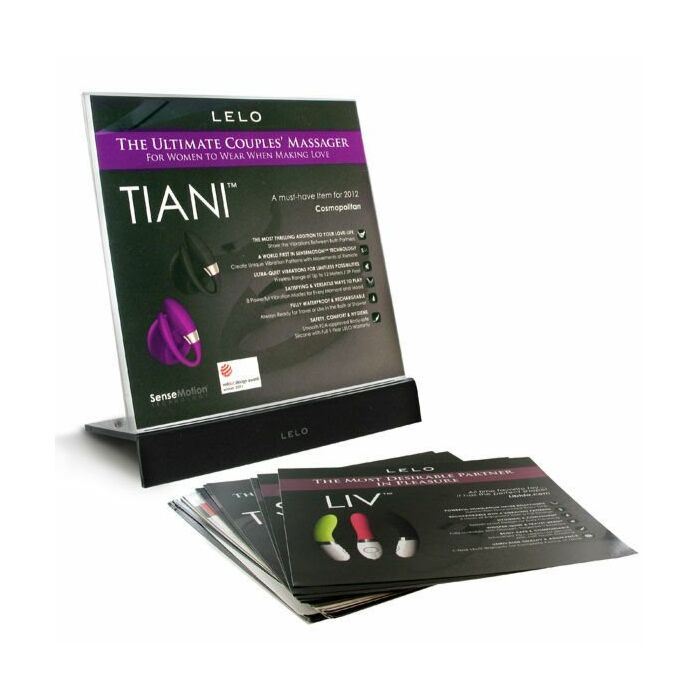 Lelo acrylic display holder image cards 2 pcs