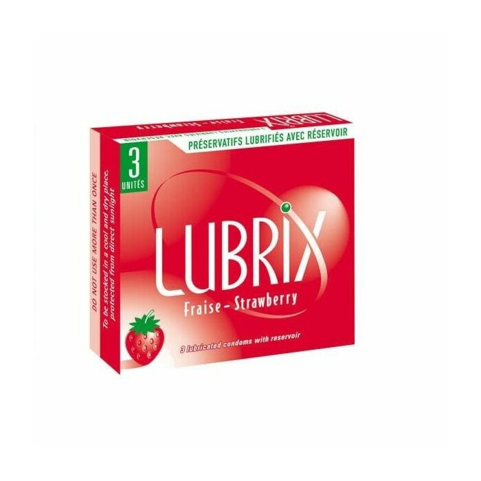 Lubrix caja 3 unidades sabor fresa