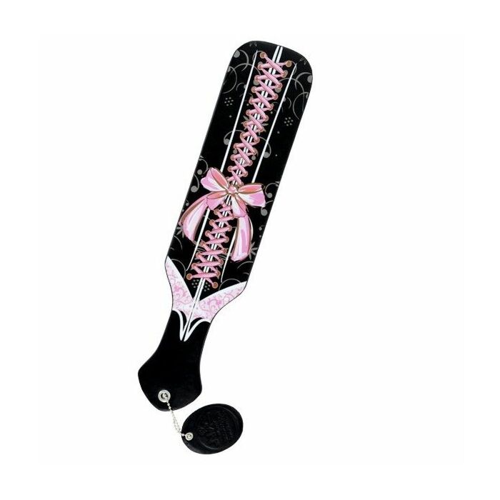 Fustad paddle lacec pink / black 31cm largo